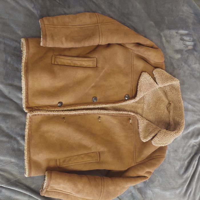 Яке ZARA кожа велур