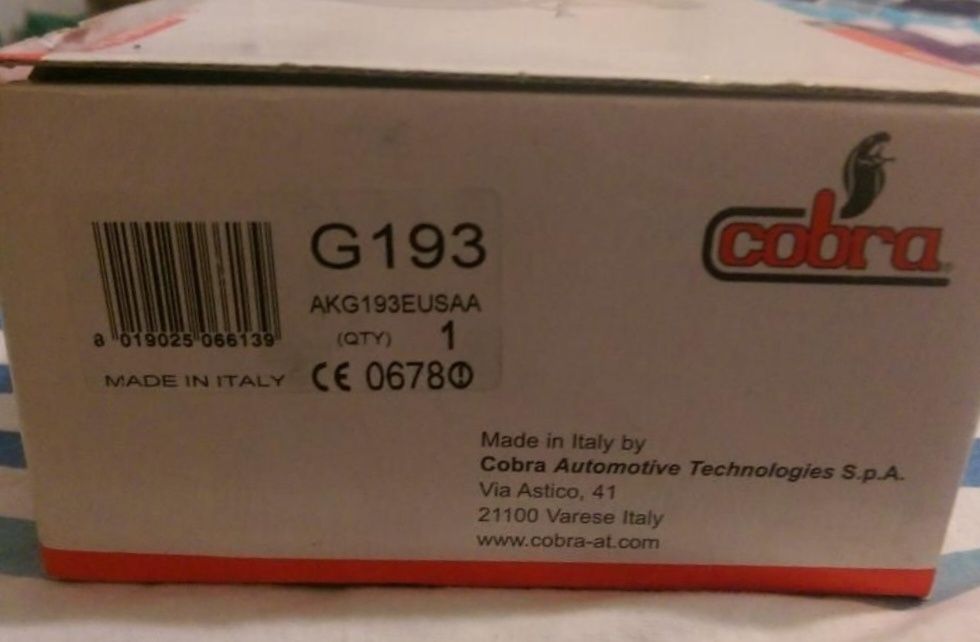 Alarma Cobra G 193 , Made in Italy , in cutie NOUA - Profesionala !

U
