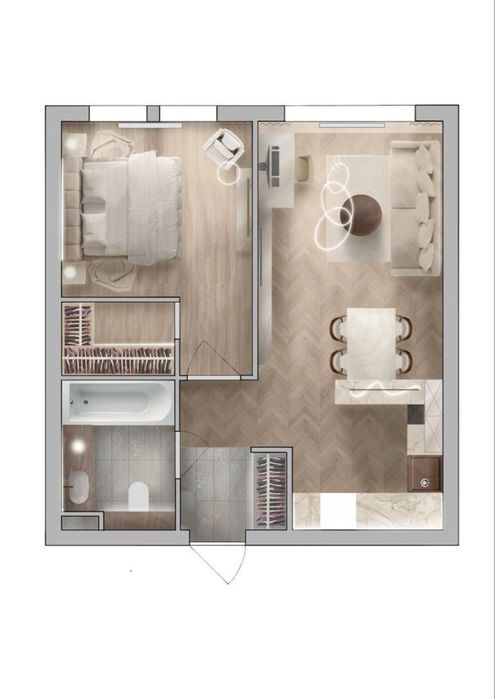 Дизайн игтерьера| 3D визуализация + пакет чертежей