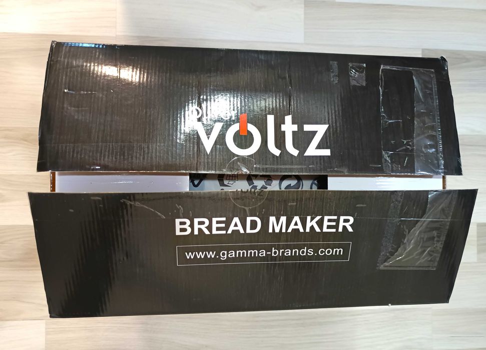 Хлебопекарна Oliver Voltz OV51446B, нова, 800W, 12 програми, LCD дисплей, Таймер, Черна