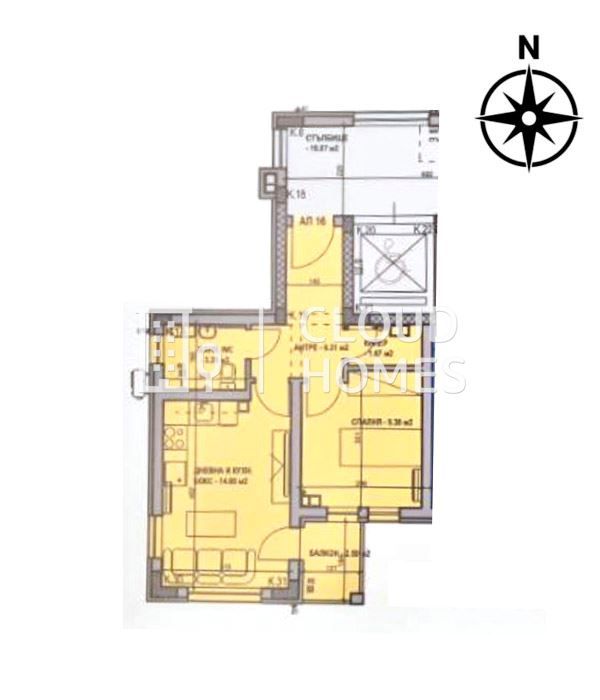 3-стаен в София-Подуяне площ 72 цена 219999