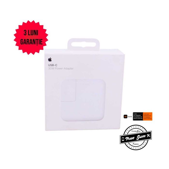 Incarcator Apple Power 30W USB-C White - SIGILAT| TrueGSM