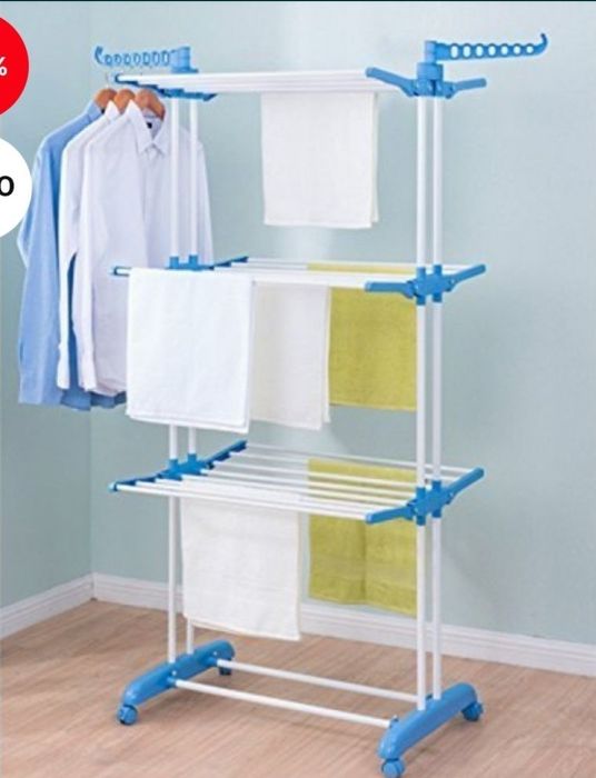 Сушилник за дрехи хоризонтален с колелца Най- големият на пазара