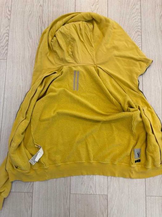 Rick Owens Drkshdw Yellow Zip-Up Mountain Hoodie Lemon