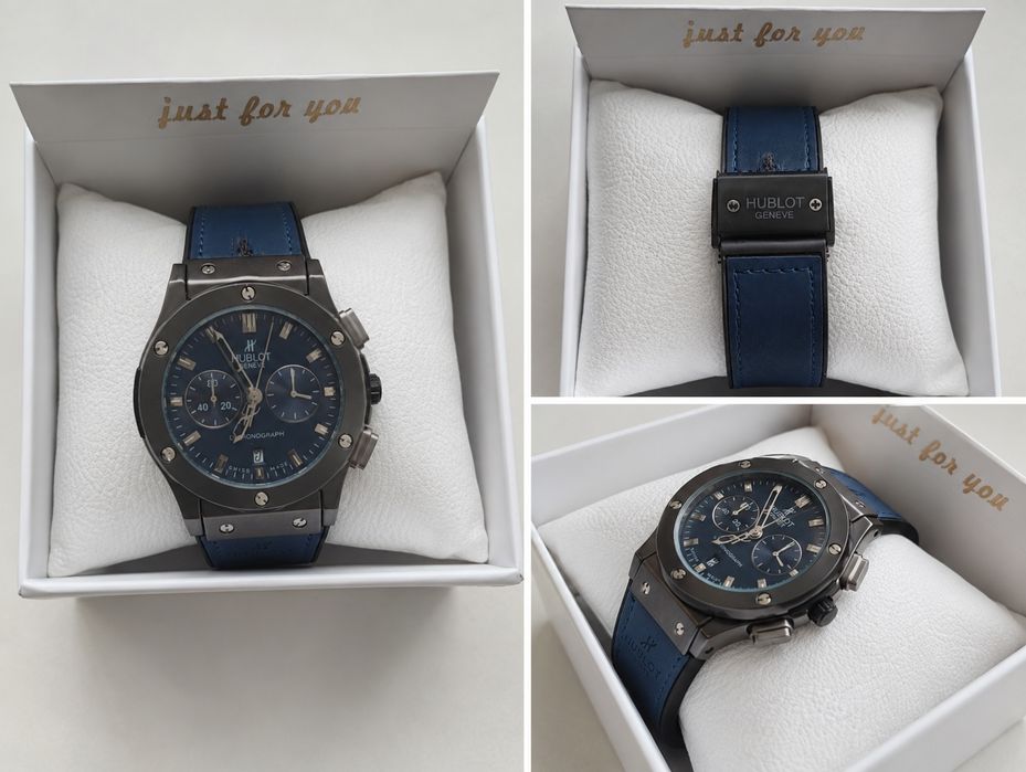 Hublot Big Bang стиль • Часы в отличном состоянии • Синий ремешок
