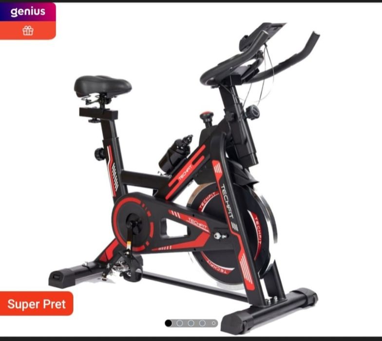 Bicicletă spinning TECHFIT – stare foarte bună, silențioasă