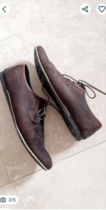 Pantifi barbati, piele naturala Lasocki/42
