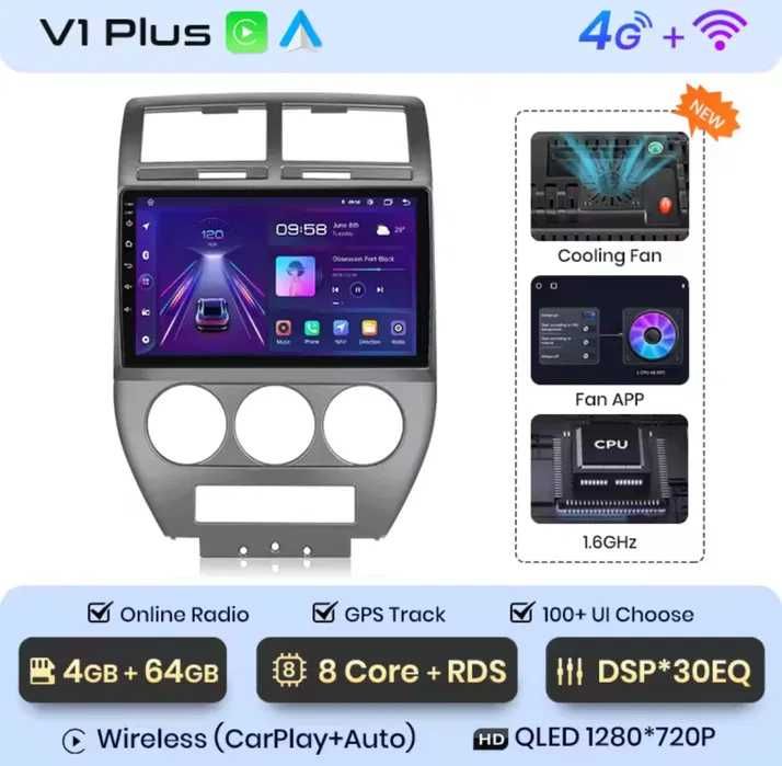 Jeep Compass/ Patriot 2006-2010 Android Carplay