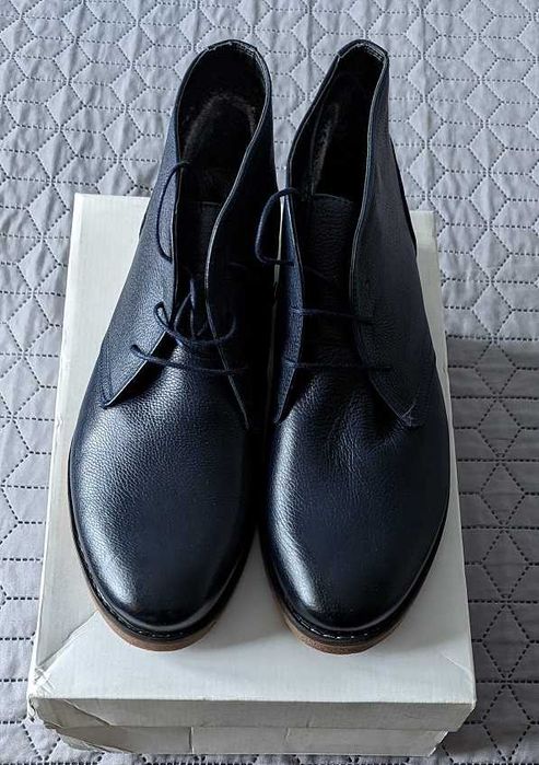 Ghete piele naturala barbatesti, imblanite, marimea 44