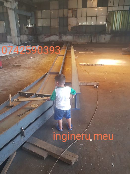 Vând hală metalică 14x50x5 demontabila12500 12x30x4,5 e neg