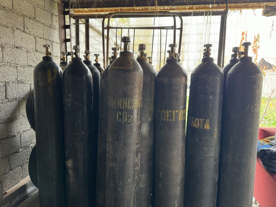 углекислый газ кислород аргон прапан