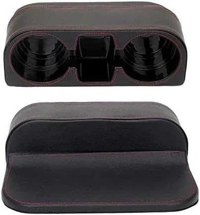 Органайзер- Поставка за чаши и телефон с кожено покритие за Кола А3600