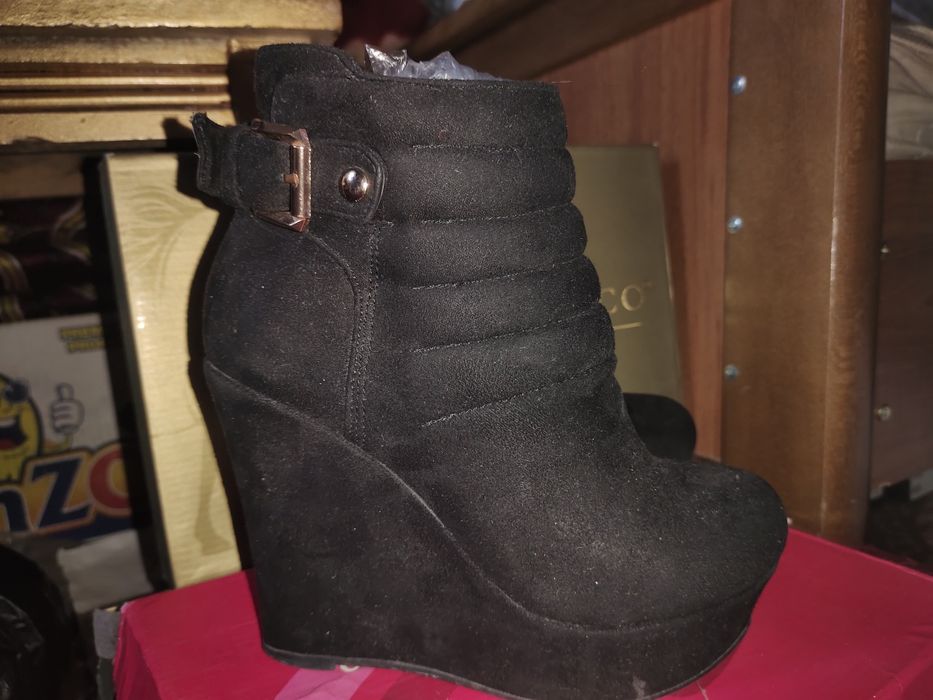 Сапоги ботильоны листай натуральная кожа натуральный мех  Турция весь