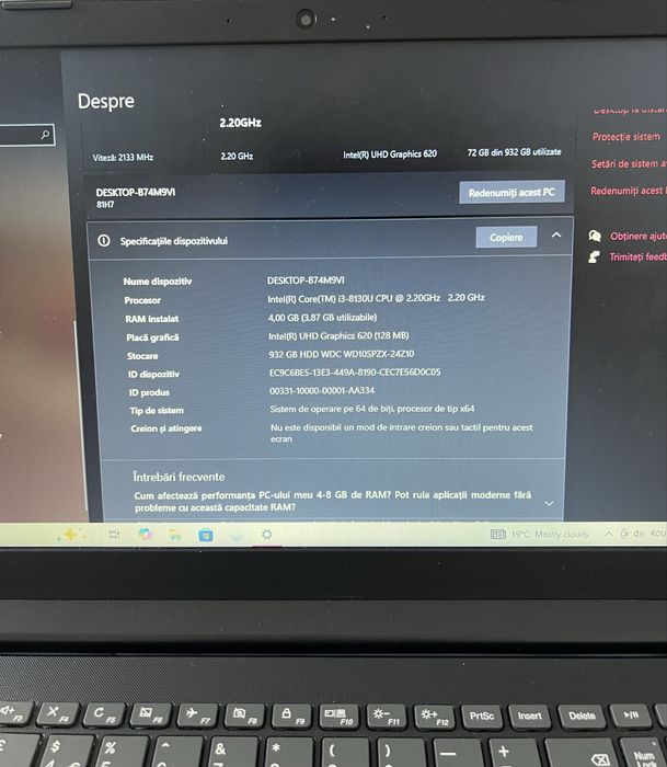 Laptop Lenovo de vanzare