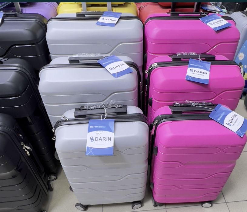 Пътнически куфар за ръчен багаж 55x40x20 см Лек полипропилен 4 колела