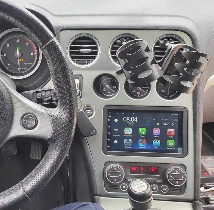 Navigatie Android Alfa Romeo Waze YouTube BT GPS Casetofon