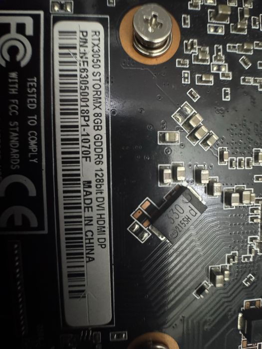 Видеокарта RTX 3050 8gb