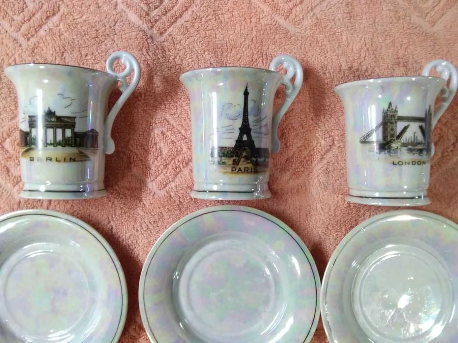 Кофейные чашки, ГДР, состояние отличное, 5 шт,  1970 г.