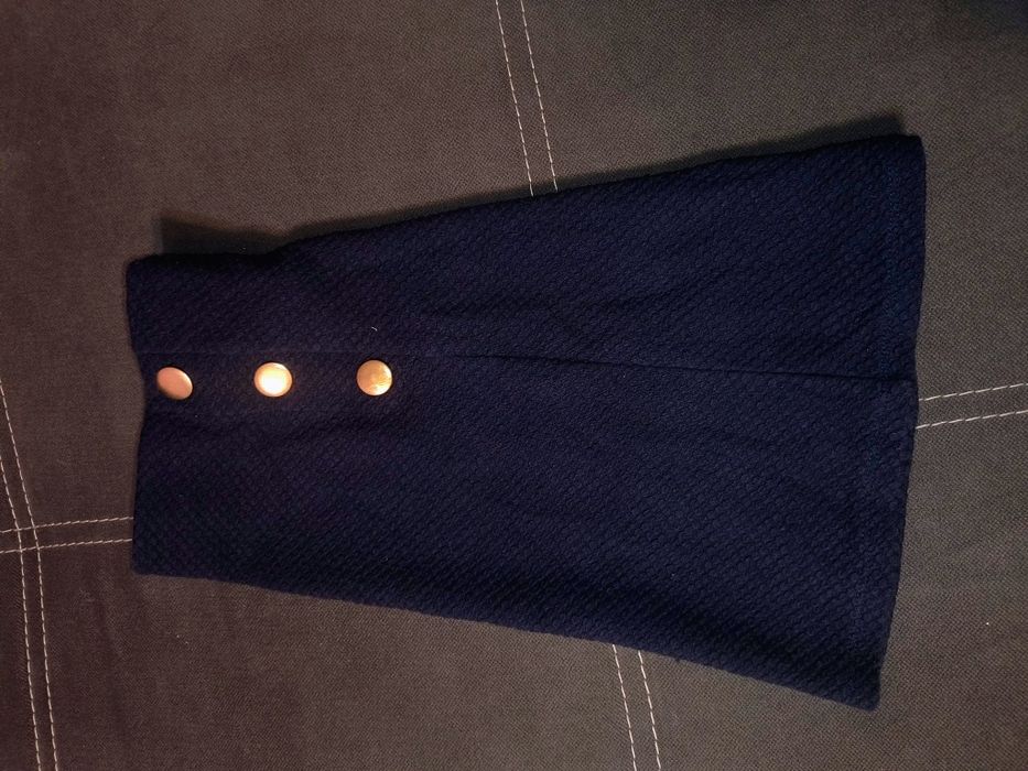 Fustă scurtă bleumarin