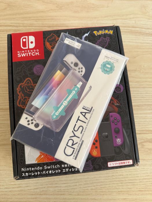 Nintendo switch oled scarlet and violet+Pro controller+Super mario Odyssey