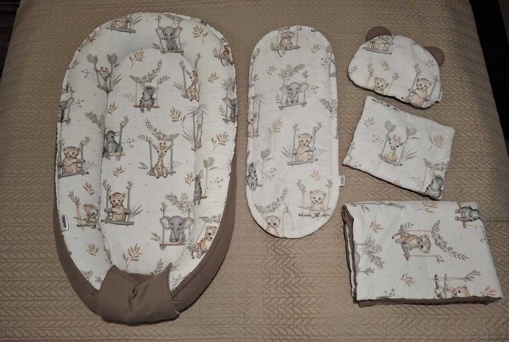 Бебешко гнездо  Happy Jungle Комплект от 5 части Comfort