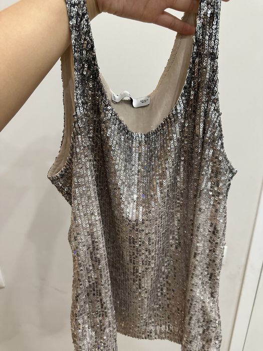 Mango майка с поедками