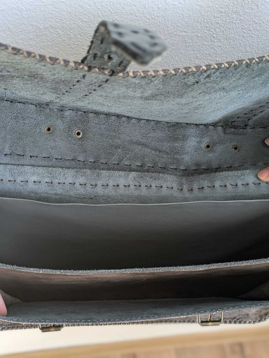 Geantă elegantă bărbătească - 100% piele naturală