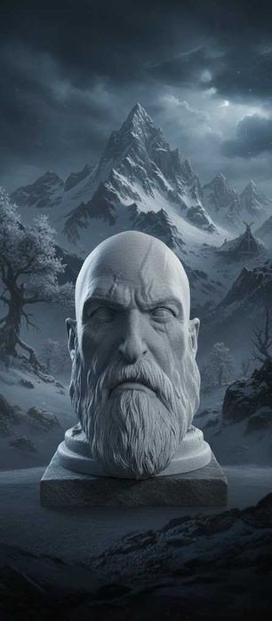 Bust Kratos (God of War) Suport casti 20 cm