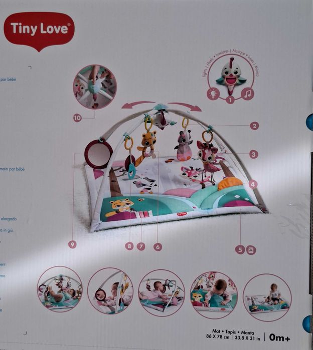 Детский Развивающий коврик "Into the Forest Gymini Deluxe" Tiny Love