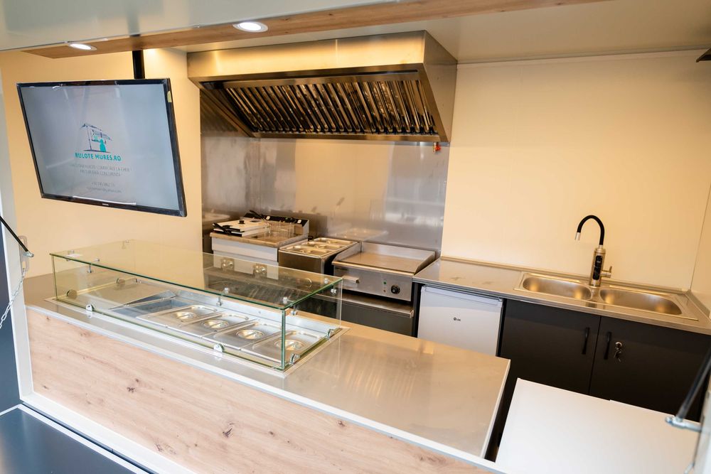 Rulota comerciala FAST FOOD, BURGER, FOOD TRUCK - PE STOC !!