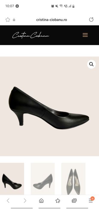Pantofi piele Cristina Ciobanu