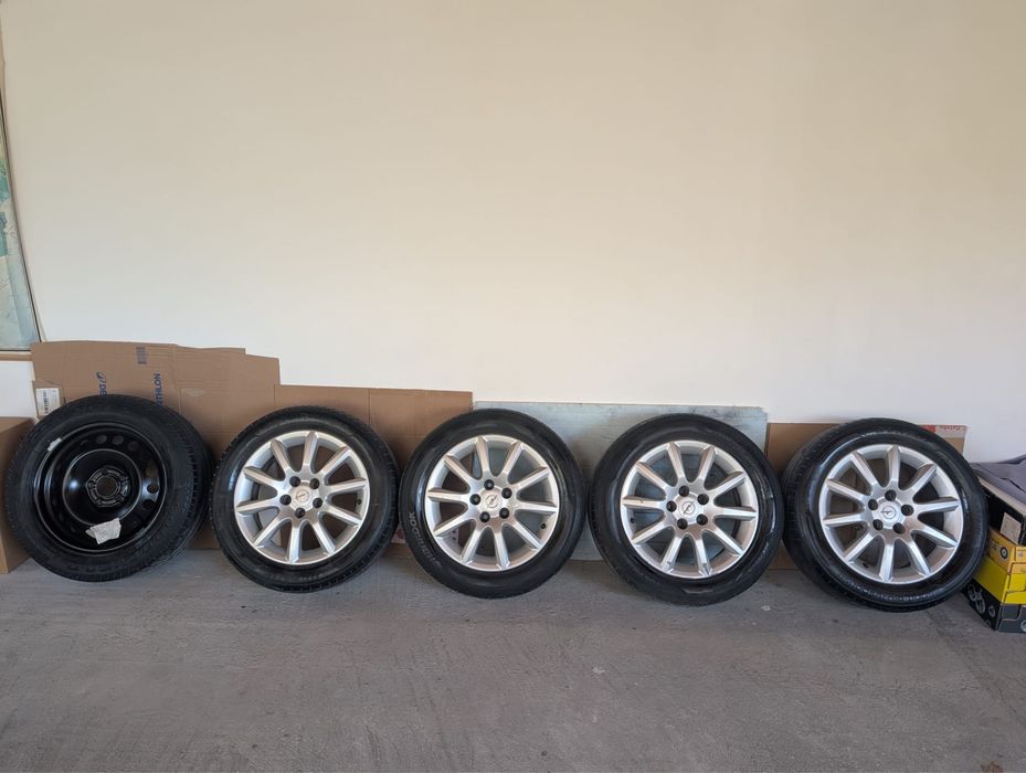 Set roti originale opel + roata de rezerva