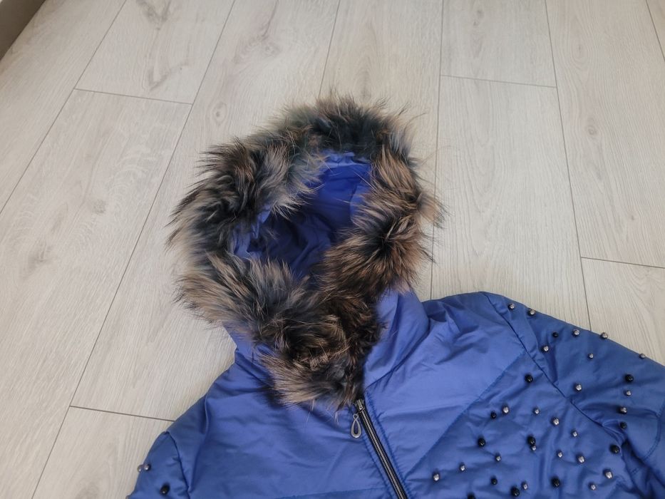 Дамско яке в син цвят