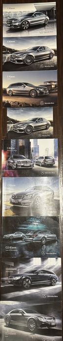 Оригинални немски Mercdes колекционерски каталози списания C E S G SL