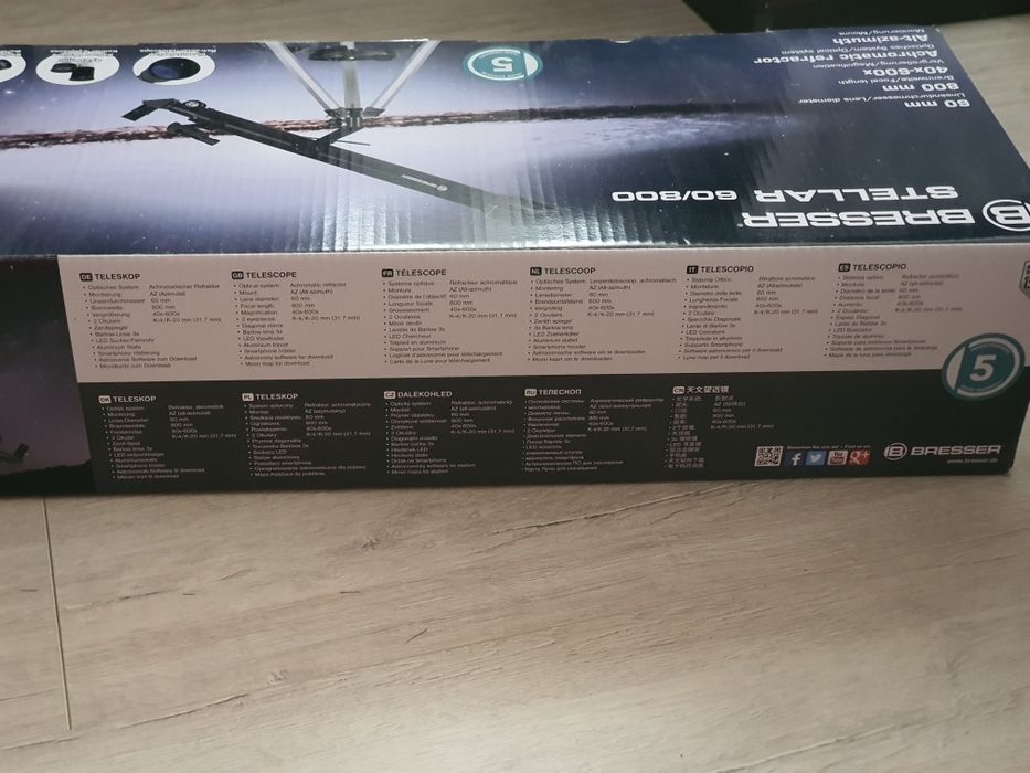 Telescop Bresser Stellar 60/800 – fără filtru solar