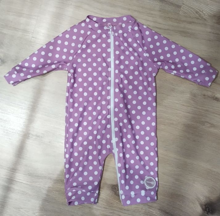 Costum de baie+palarie ,nylon, 80 cm, mov, Bonverano