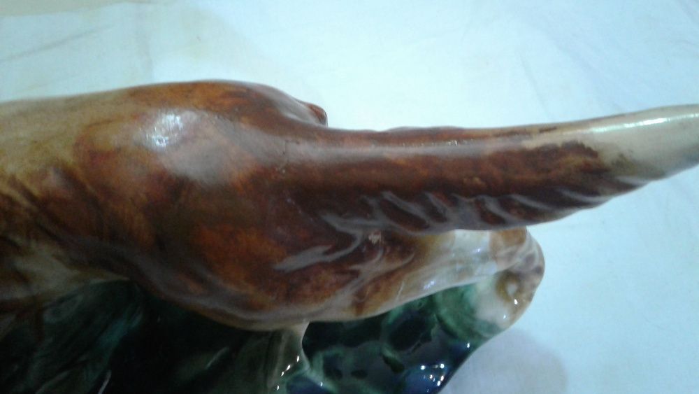 Керамика. Статуэтка серия . Собака с дичью