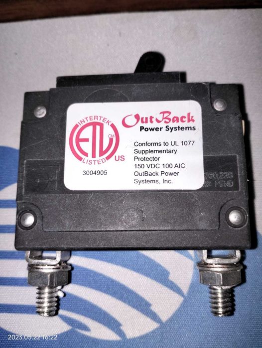 Прерыватель-автомат 60 А, пр-во Outback Power Systems (USA)