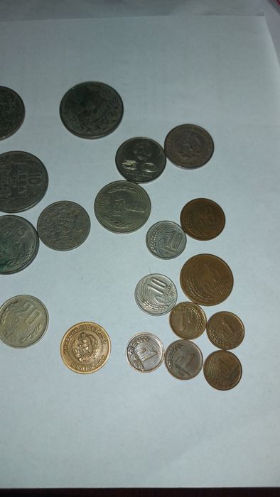 Лот стари монети български и чужди