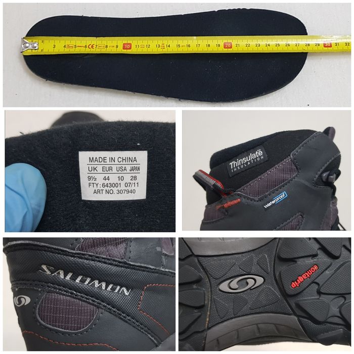 Bocanci, ghete SALOMON Waterproof Thinsulate Contragrip, nr. 44 EU