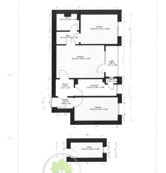 Apartament 3 camere,  Zona Vlaicu, etaj intermediar,  bloc reabilitat