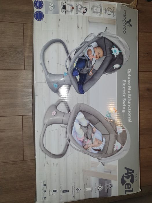 Vând leagăn electric Cangaroo cu telecomandă și conectare la priză