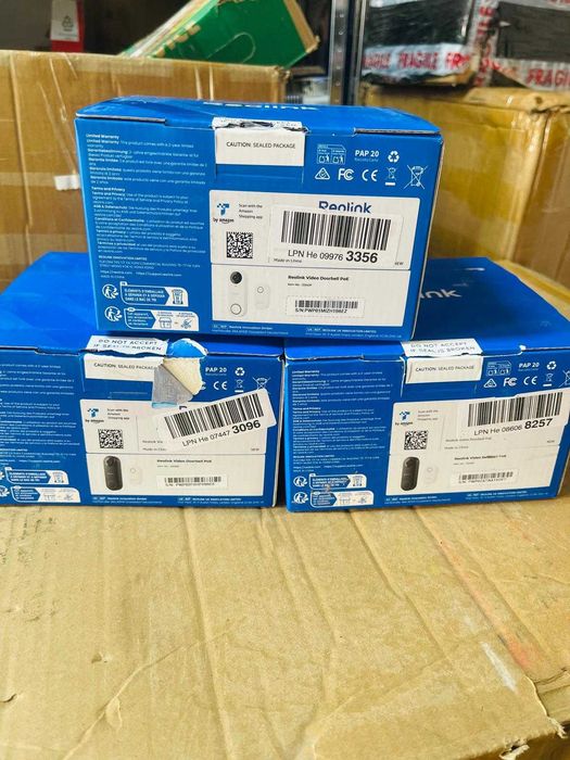 Sonerie video Reolink de 5 MP cu alimentare PoE și semnal sonor, unghi ultra-larg de 180°, audio bidirecțional
