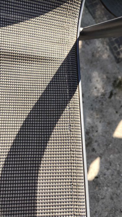 Set 2 scaune de gradina GoodHome Janeiro, gri, cadru aluminiu+textil, stivuibile
