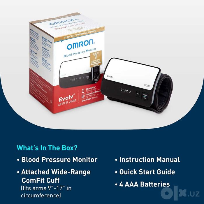 Тонометр OMRON Evolv BP7000, плечевой, Bluetooth