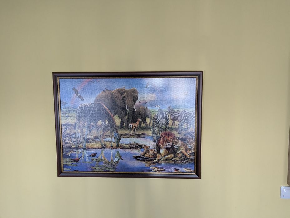 Пъзел с животни в луксозна рамка