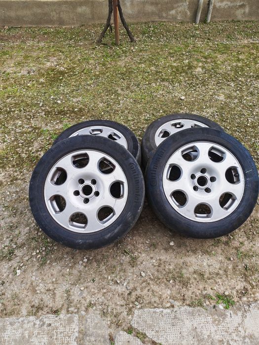 Jante aliaj Audi r16 cu anvelope Continental
