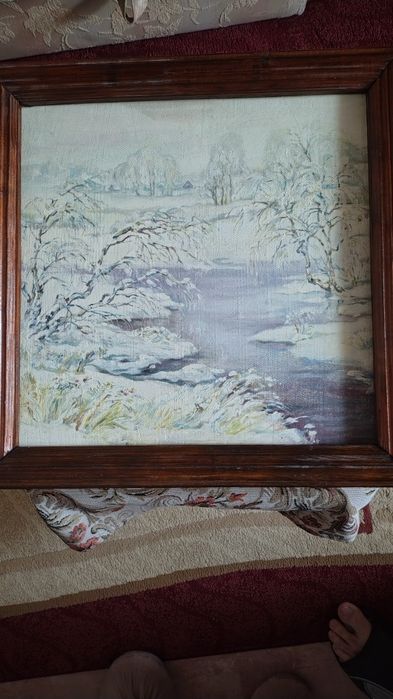 Картины рисованные, полиэфирные.