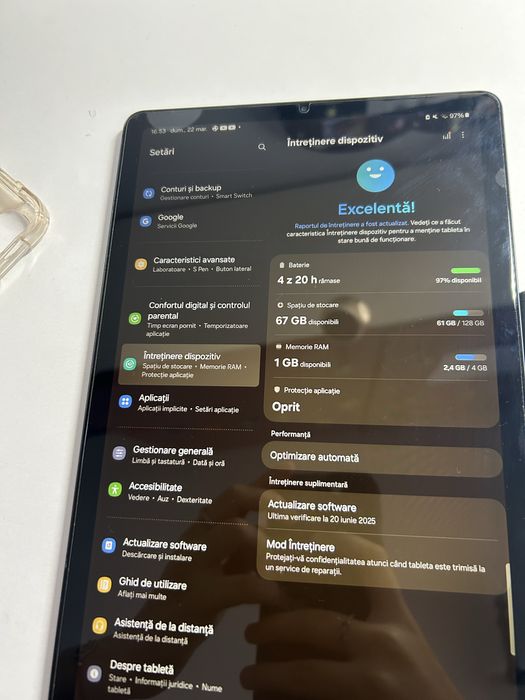 Tableta Samsung S6 lite,cu pix