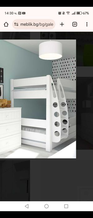 Детско двуетажно легло Meblik